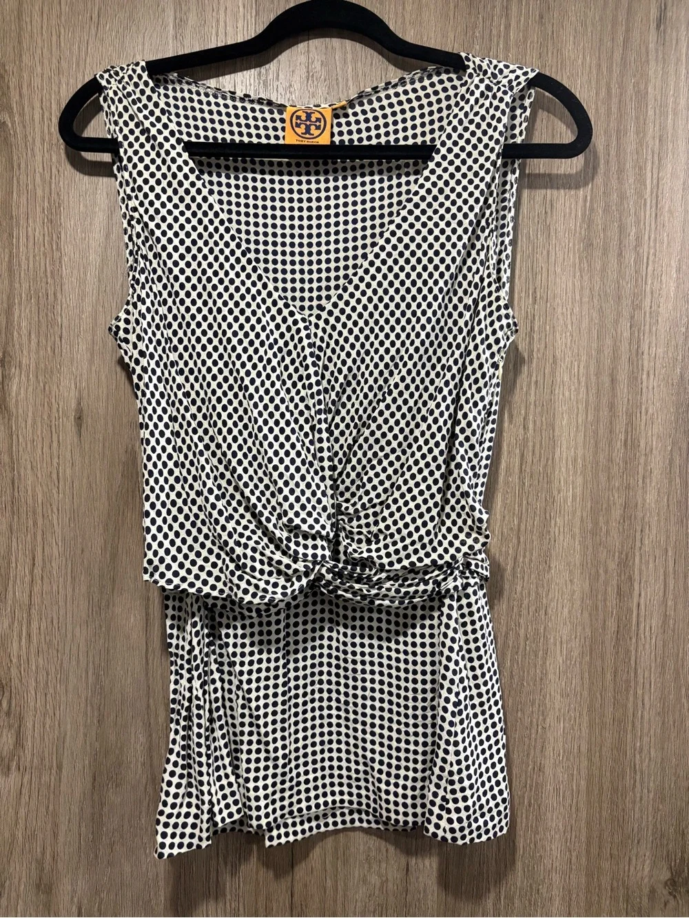 Tory Burch Polka Dot Silk Blouse Top